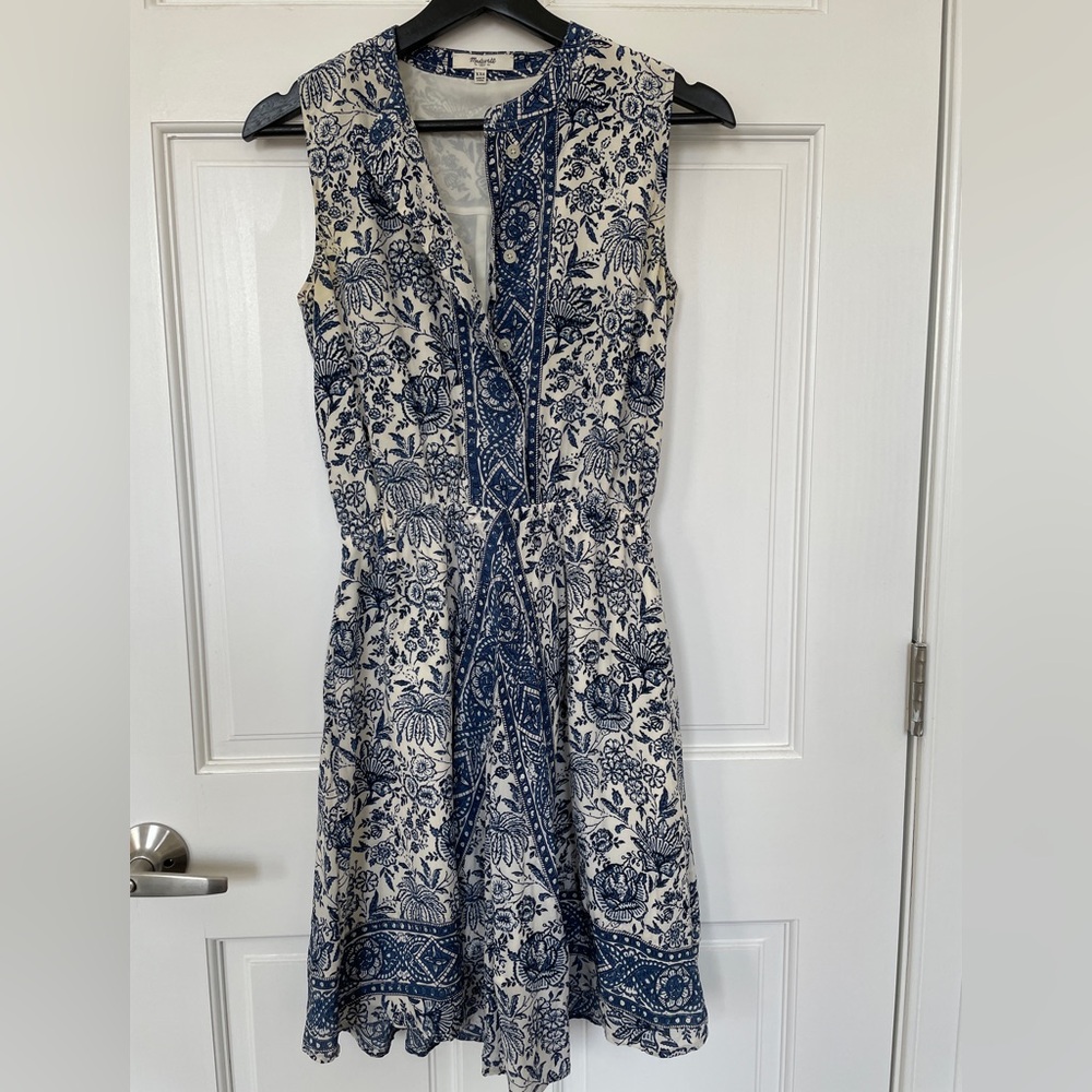 Madewell Silk Spring Dress Sz XXS